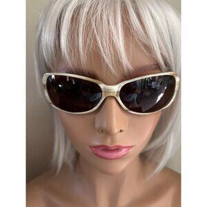 Brighton Women's Sunglasses Central Park Tortoise Brown Frame Silver/ Gold Side